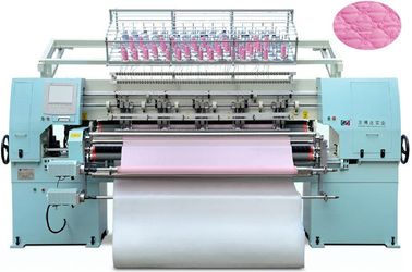 AC380V High Speed Quilting Bed Sheet Making Machine With Two Needle Bars